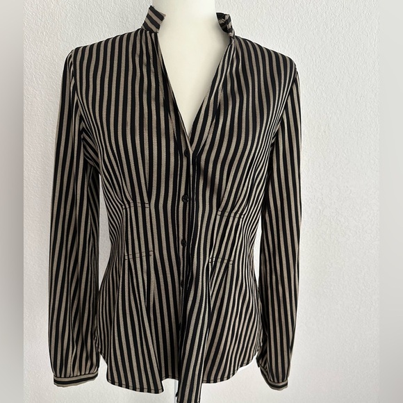 Alfani Black and Gold Blouse - Picture 8 of 9